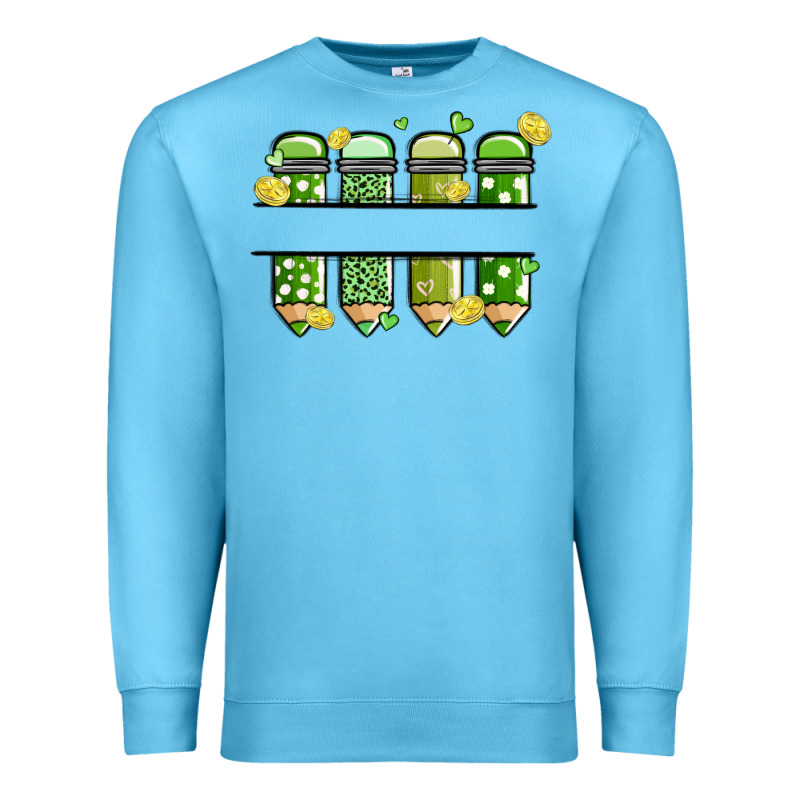 Patricks Day Pencils Premium Sweatshirt by MaliasSmallBusiness | Teevron