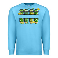 Ocean Blue patricks day pencils Premium Sweatshirt - MaliasSmallBusiness