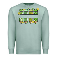 Seafoam patricks day pencils Premium Sweatshirt - MaliasSmallBusiness