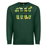 Sports Green patricks day pencils Premium Sweatshirt - MaliasSmallBusiness