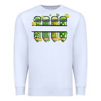 White patricks day pencils Premium Sweatshirt - MaliasSmallBusiness