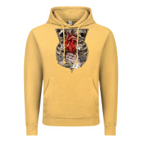 Vintage Mustard Flower Skeleton Vintage Hoodie - RanaPortraitStore
