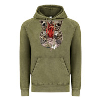 Vintage Olive Flower Skeleton Vintage Hoodie - RanaPortraitStore