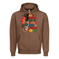 Chestnut in a world full of princess be a chingona Zipper Hoodie - BundleAndBundleShop