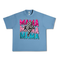 Pebble Blue race mama Urban Heavy Tee - Zillion Design Studio