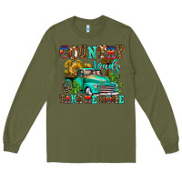 Army Green country roads take me home Long Sleeve Tee - AdoDesignShop