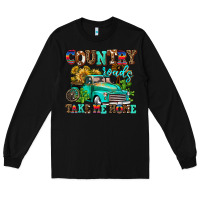 Black country roads take me home Long Sleeve Tee - AdoDesignShop