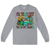 Heather Grey country roads take me home Long Sleeve Tee - AdoDesignShop
