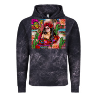 Cloud Black mexico girl serape Vintage Hoodie - Zillion Design Studio