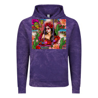 Cloud Purple mexico girl serape Vintage Hoodie - Zillion Design Studio