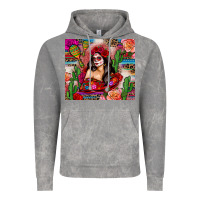 Cloud Rock mexico girl serape Vintage Hoodie - Zillion Design Studio