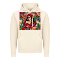 Vintage Artic mexico girl serape Vintage Hoodie - Zillion Design Studio