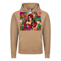 Vintage Coffee mexico girl serape Vintage Hoodie - Zillion Design Studio