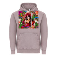 Vintage Zinc mexico girl serape Vintage Hoodie - Zillion Design Studio