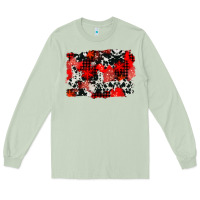 Matcha western red cowhide winter background Long Sleeve Tee - AdoDesignShop