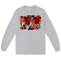 Moon Dust western red cowhide winter background Long Sleeve Tee - AdoDesignShop