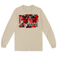 Mushroom western red cowhide winter background Long Sleeve Tee - AdoDesignShop