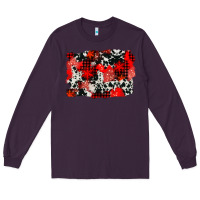 Plum western red cowhide winter background Long Sleeve Tee - AdoDesignShop