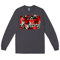 Smoke western red cowhide winter background Long Sleeve Tee - AdoDesignShop