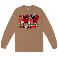 Toasted Coconut western red cowhide winter background Long Sleeve Tee - AdoDesignShop