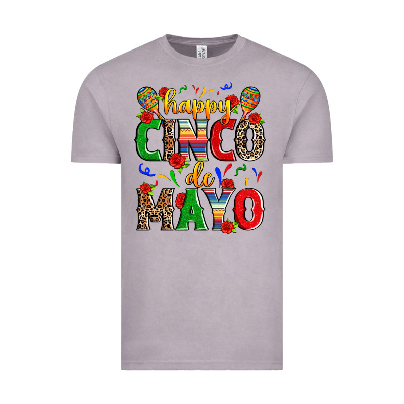 Happy Cinco De Mayo Vintage Tee by Zillion Design Studio | Teevron