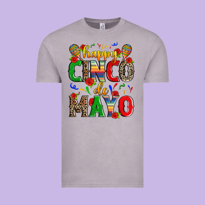 Happy Cinco De Mayo Vintage Tee Designed By Zillion Design Studio