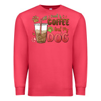 Cardinal all i need is coffee and my dog Premium Sweatshirt - MaliasSmallBusiness