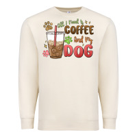 Sandshell all i need is coffee and my dog Premium Sweatshirt - MaliasSmallBusiness
