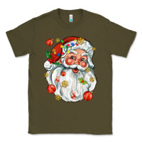 Army Green santa with little christmas Classic Tee - AdoDesignShop
