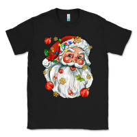 Black santa with little christmas Classic Tee - AdoDesignShop
