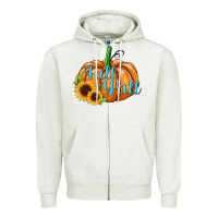 Oatmeal Heather fall y'all pumpkin Zipper Hoodie - JahusDesignShop