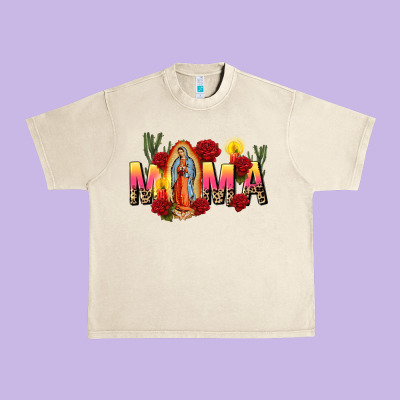 Our Lady Of Guadalupe Mama Urban Heavy Tee Designed By Cts Tumbler Store