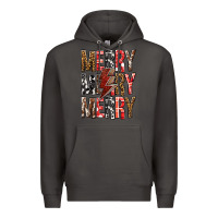 Smoke Merry Merry Merry Christmas Lightning Bolt Premium Hoodie - BundleAndBundleShop