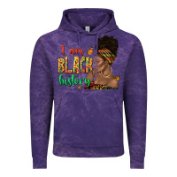 Cloud Purple i am black history afro black woman juneteenth Vintage Hoodie - texasbilliewilder