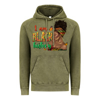 Vintage Olive i am black history afro black woman juneteenth Vintage Hoodie - texasbilliewilder