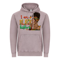 Vintage Zinc i am black history afro black woman juneteenth Vintage Hoodie - texasbilliewilder