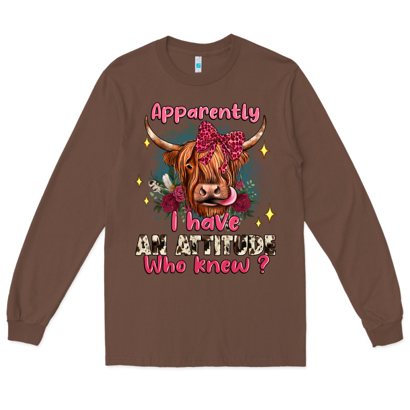 Apparently I Have An Attitude Who Knew Long Sleeve Tee by JahusDesignShop | Teevron