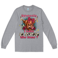 Heather Grey apparently i have an attitude who knew Long Sleeve Tee - JahusDesignShop