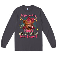 Smoke apparently i have an attitude who knew Long Sleeve Tee - JahusDesignShop