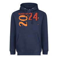 Navy custom class of 2024 name of school font  super sn Heavyweight Hoodie - MaliasSmallBusiness