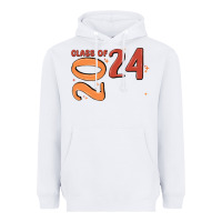 White custom class of 2024 name of school font  super sn Heavyweight Hoodie - MaliasSmallBusiness