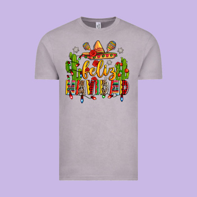 Feliz Navidad Vintage Tee Designed By Zillion Design Studio