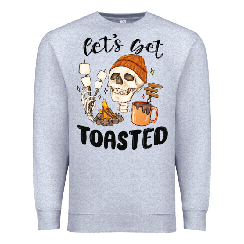 Let's Get Toasted Camping Premium Sweatshirt by MaliasSmallBusiness | Teevron