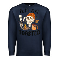 Navy let's get toasted camping Premium Sweatshirt - MaliasSmallBusiness