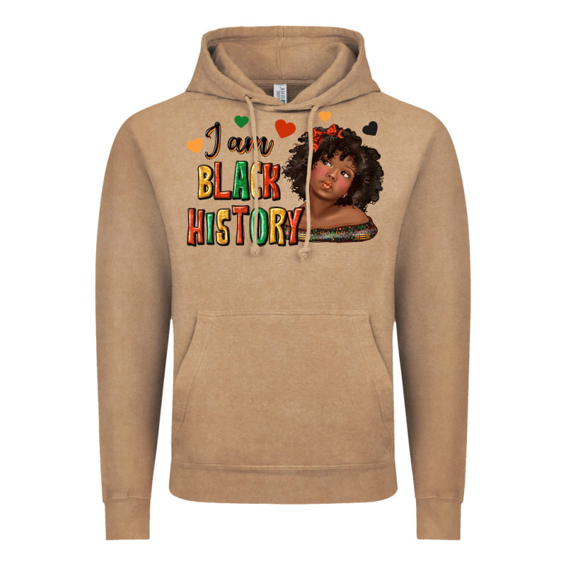 I Am Black History Afro Girl Vintage Hoodie by texasbilliewilder | Teevron