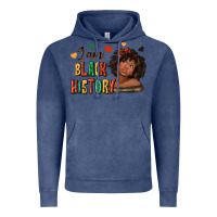 Vintage Denim i am black history afro girl Vintage Hoodie - texasbilliewilder
