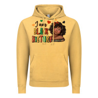 Vintage Mustard i am black history afro girl Vintage Hoodie - texasbilliewilder