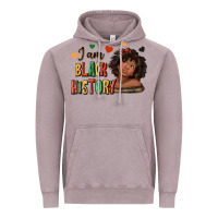 Vintage Zinc i am black history afro girl Vintage Hoodie - texasbilliewilder