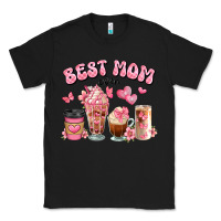 Black best mom ever floral coffee cups Classic Tee - JahusDesignShop