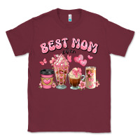 Burgundy best mom ever floral coffee cups Classic Tee - JahusDesignShop
